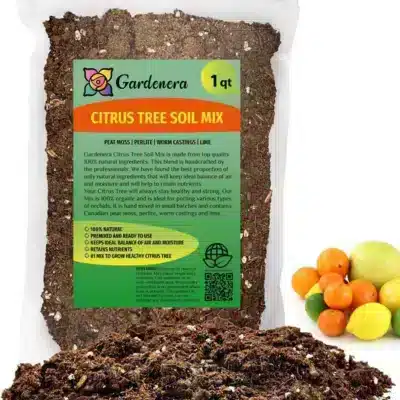 A bag of Gardenera Citrus Soil Mix
